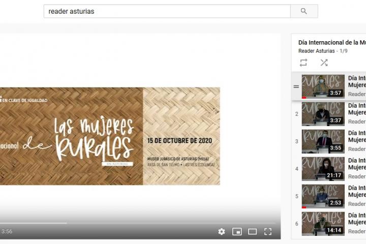 Disponibles en Youtube las intervenciones del Día Internacional de las Mujeres Rurales Disponibles en Youtube las intervenciones del Día Internacional de las Mujeres Rurales